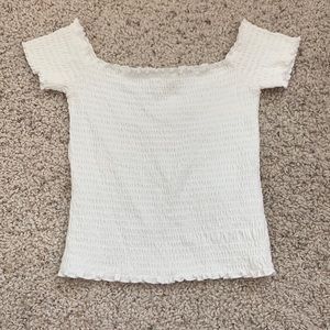 Hollister, white, off the shoulder top